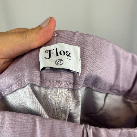 NWT Flog made in Isreal Lavender Lora Elastic Waist Bermuda Shorts Size 29 & 27 - Picture 8 of 13